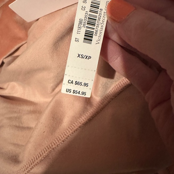 Victoria's Secret TRACKSUIT SET Zip XS Hoodie+ S jogger pants CANYON ROSE VELOUR - Picture 5 of 6